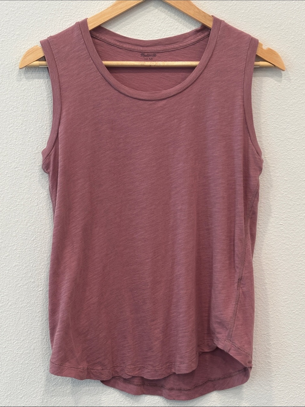 Madewell 100% Cotton Sleeveless Tank in Dusty Rose Size XS
